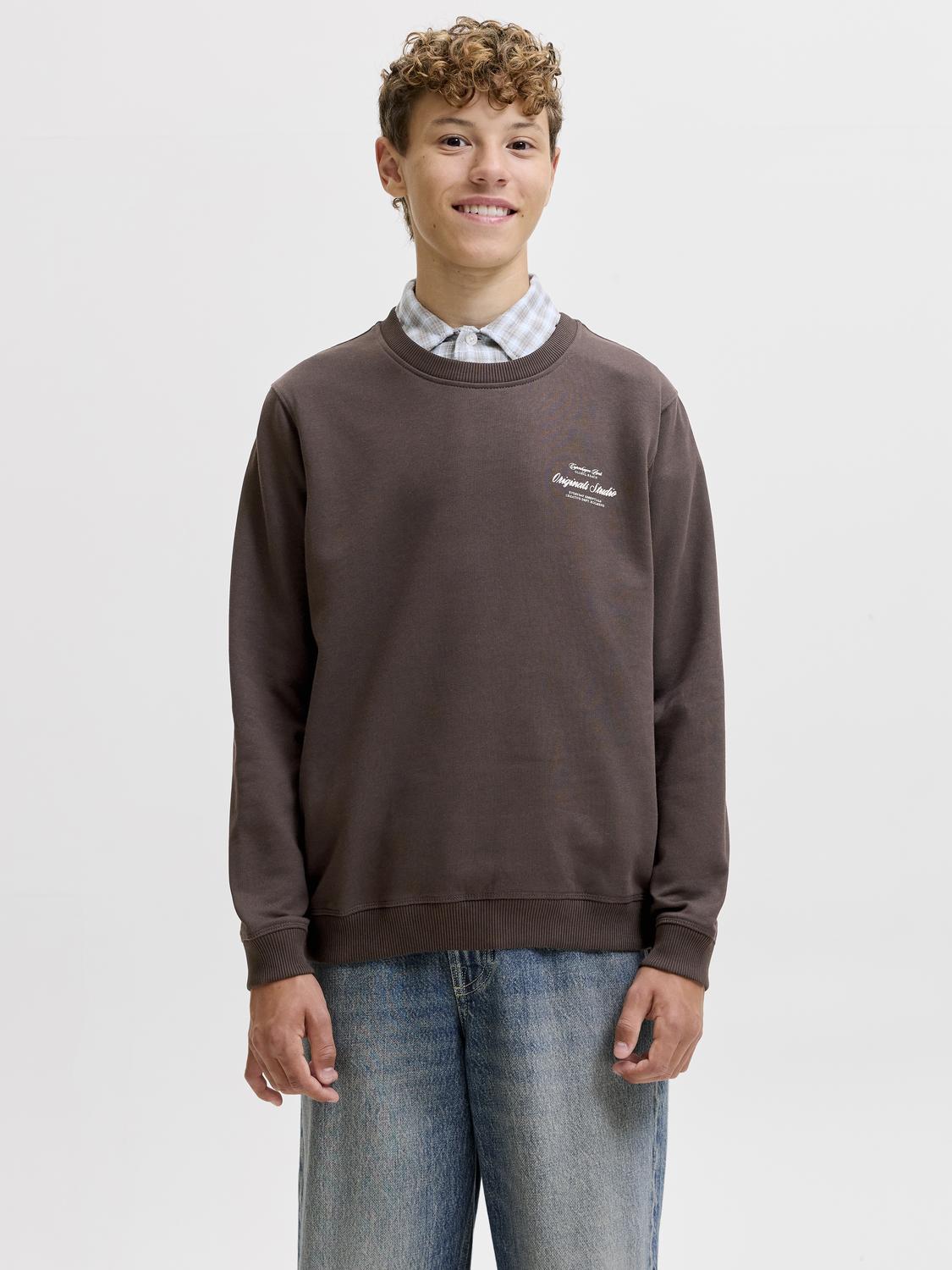 Jack & Jones Junior - Sweatshirt - White melange - Jornorrebro