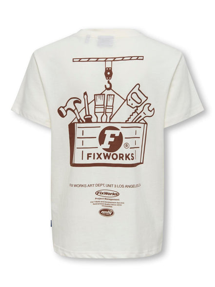Only & Sons - T-Shirt - Cloud Dancer - Osjalfi