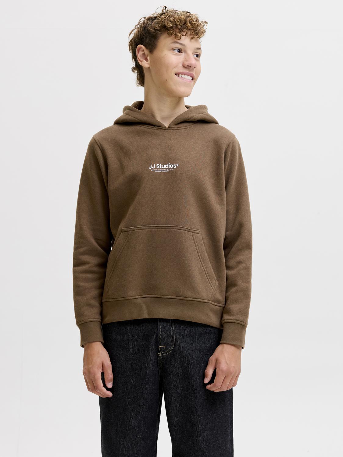 Jack & Jones Junior - Sweatshirt - Cocoa - Jesoho Sweat Hood