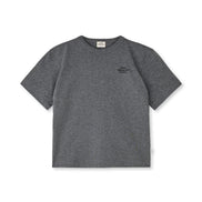 Mads Nørgaard - Copenhagen A/S - T-shirts - Dark Grey Melange - Cotton