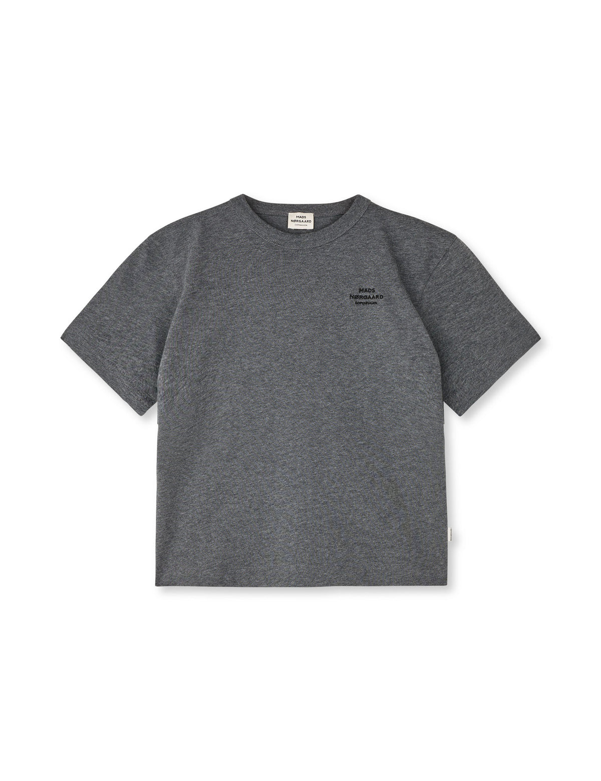 Mads Nørgaard - Copenhagen A/S - T-shirts - Dark Grey Melange - Cotton