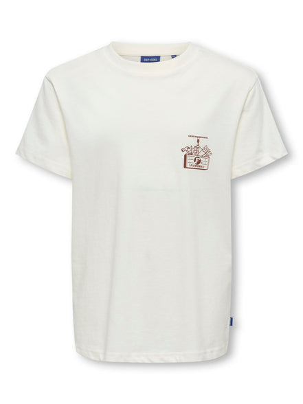 Only & Sons - T-Shirt - Cloud Dancer - Osjalfi