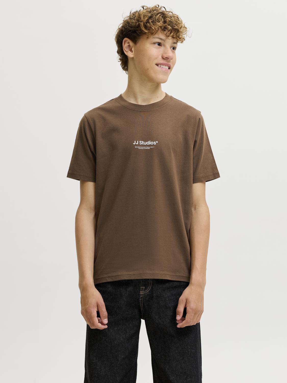Jack & Jones Junior - T-shirt - Cocoa - Jjesoho Tee