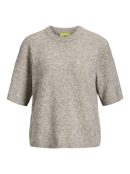 JJXX - Strikket top - Light Grey Melange - Jxvaleria