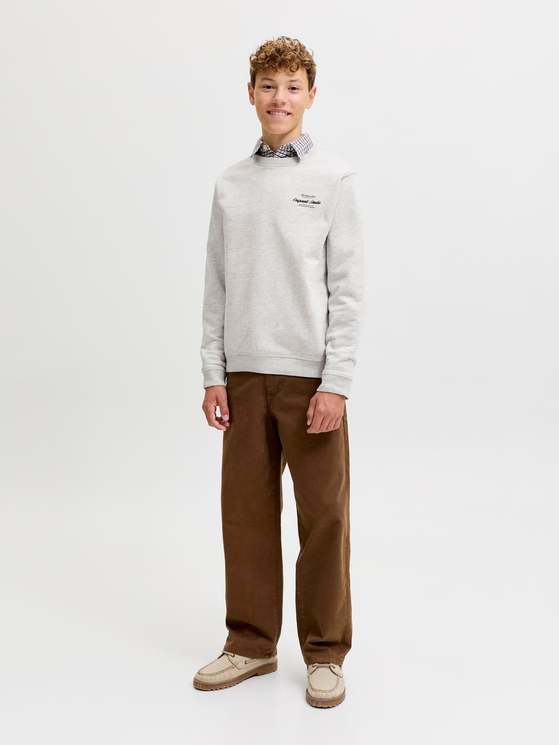 Jack & Jones Junior - Sweatshirt - White melange - Jornorrebro