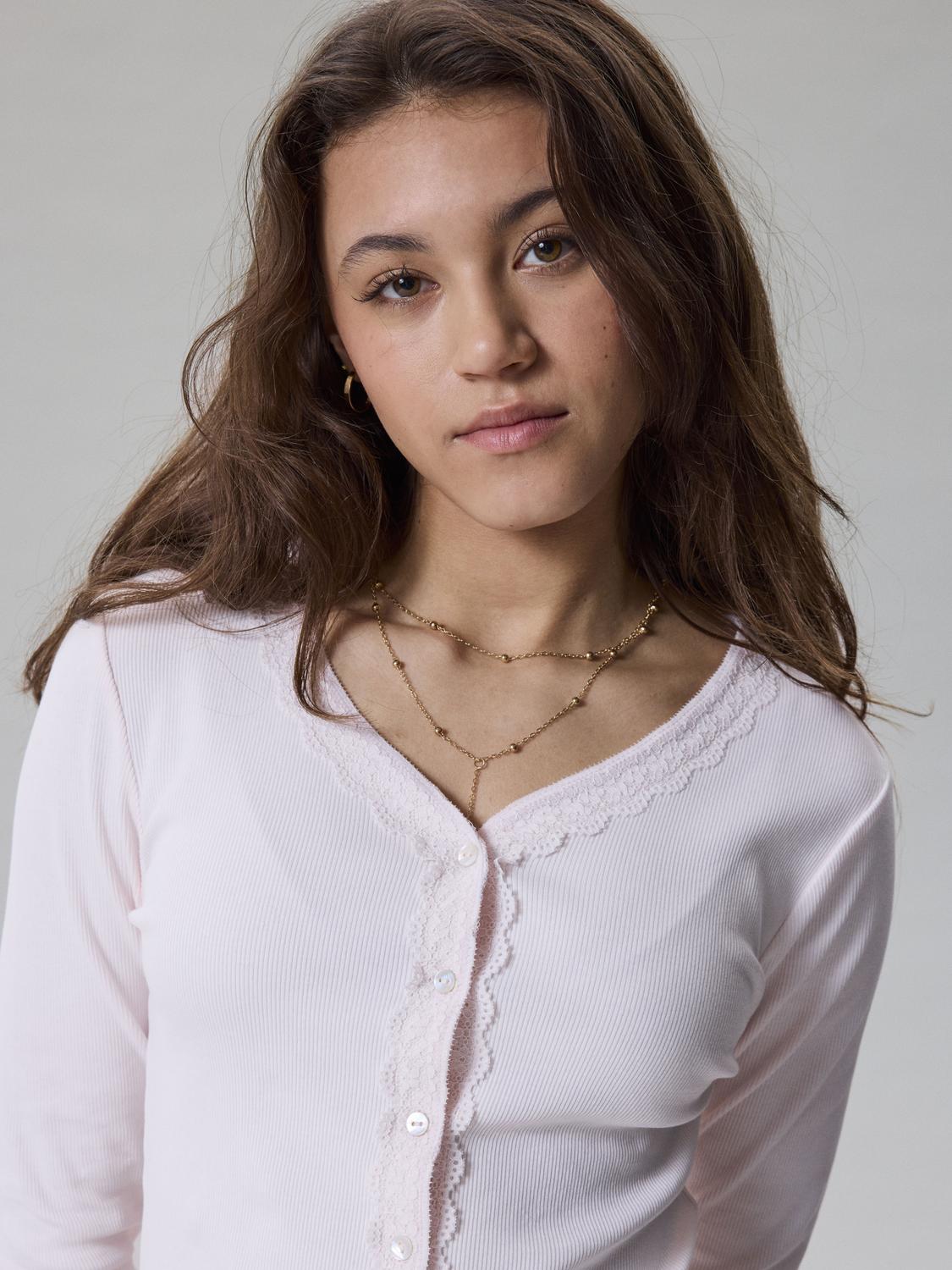 LMTD - Cardigan - Pink Marshmallow - Nlfkanalace