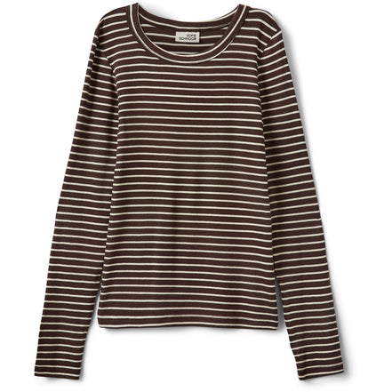 Sofie Schnoor - T-shirts - Brown Striped - Petriciasy