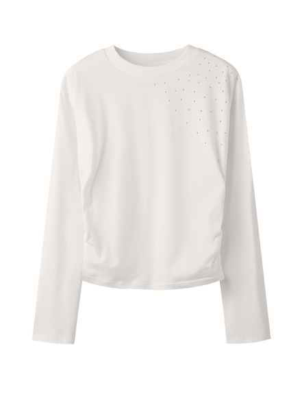 LMTD - T-Shirt - White alyssum - Novegat Stud