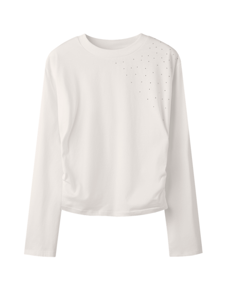 LMTD - T-Shirt - White alyssum - Novegat Stud