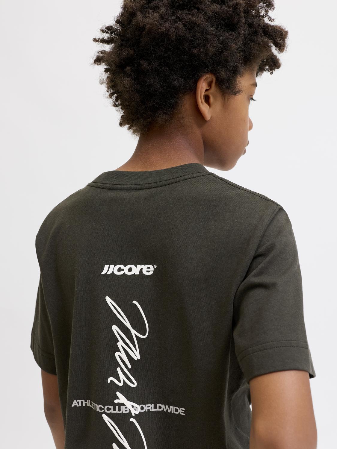 Jack & Jones Junior - T-shirt - Peat - Club Back Script