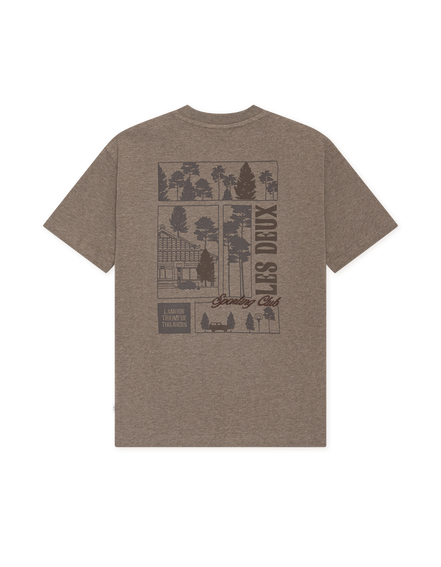 Les Deux - T-shirts - Mountain Grey Melange - Woods