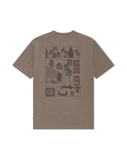 Les Deux - T-shirts - Mountain Grey Melange - Woods