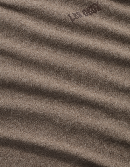 Les Deux - T-shirts - Mountain Grey Melange - Woods