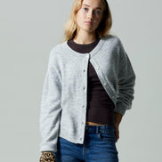 LMTD - Cardigan - Light grey melange - Flot