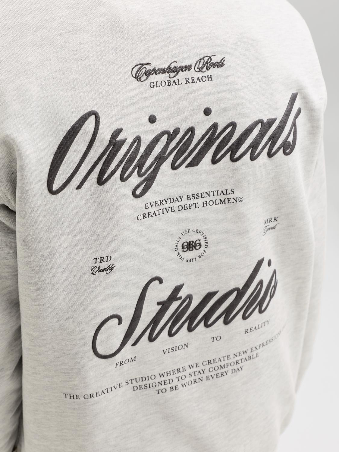 Jack & Jones Junior - Sweatshirt - White melange - Jornorrebro
