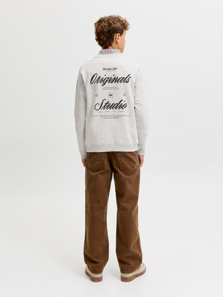 Jack & Jones Junior - Sweatshirt - White melange - Jornorrebro