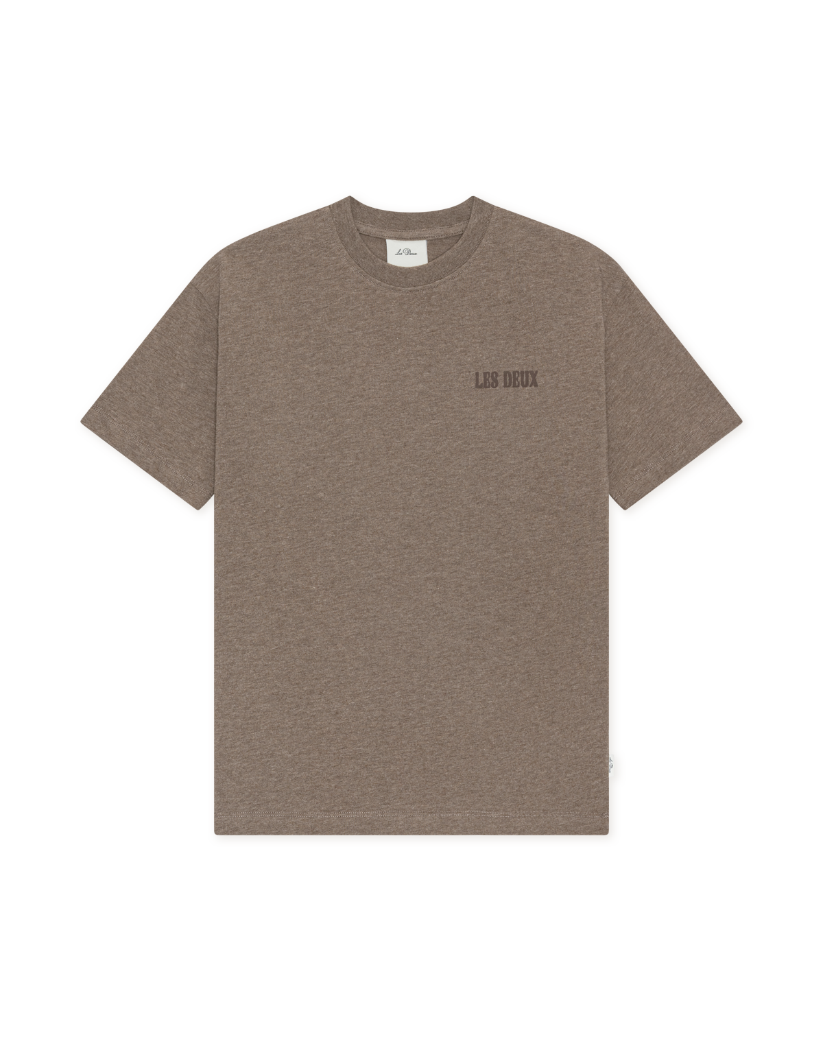 Les Deux - T-shirts - Mountain Grey Melange - Woods