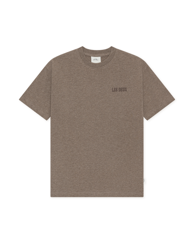 Les Deux - T-shirts - Mountain Grey Melange - Woods