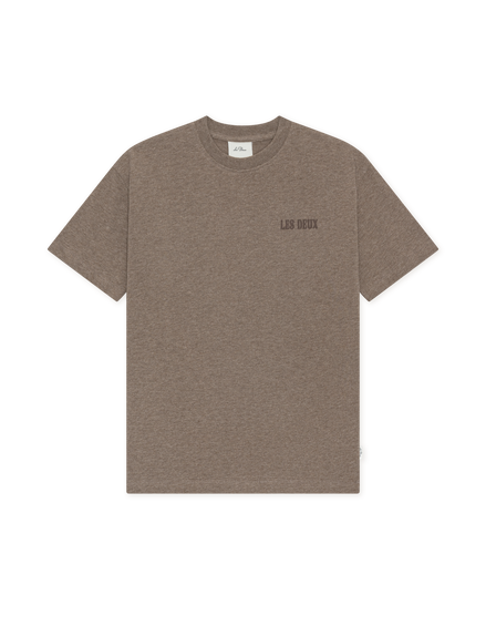 Les Deux - T-shirts - Mountain Grey Melange - Woods