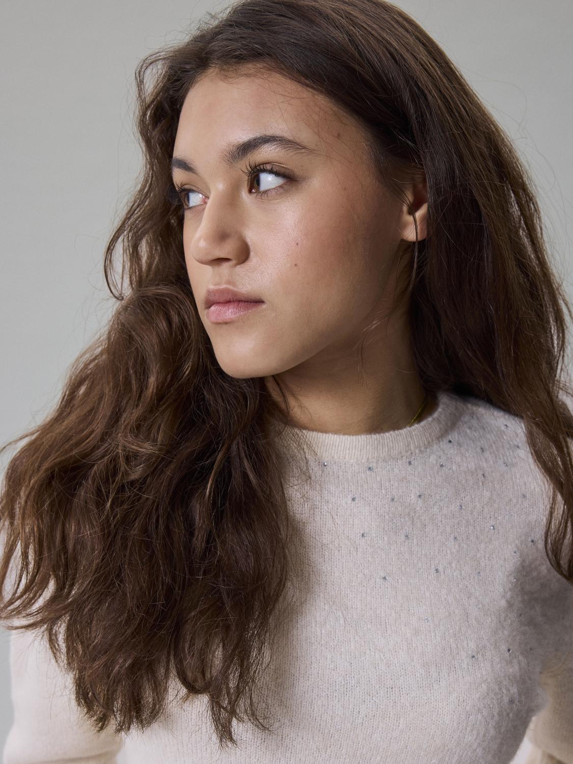 LMTD - Pullover - Antique White - Nlflodet