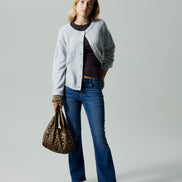 LMTD - Cardigan - Light grey melange - Flot
