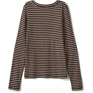 Sofie Schnoor - T-shirts - Brown Striped - Petriciasy